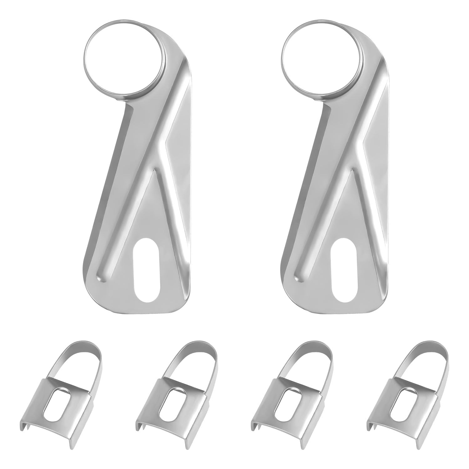 6pcs Stainless Steel Apple Peeler Replacement Blades, Universal 4pcs Peeling Blades with 2pcs Slicing and Core Removing Blades with Storage Box for Kitchen Restaurant Picnic