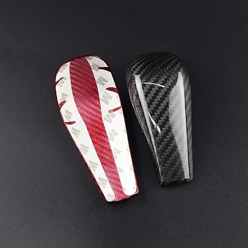 Miniatura 8 de AIRSPEED Cubierta de fibra de carbono para pomo de palanca de cambios BMW, control central, protector de cabeza de palanca de cambios, accesorios