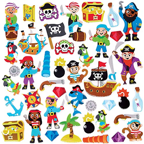 Baker Ross 100 Glitzer-Engel-Sticker Aus Moosgummi – Für Basteln, Scrapbooking & Kinder-Deko