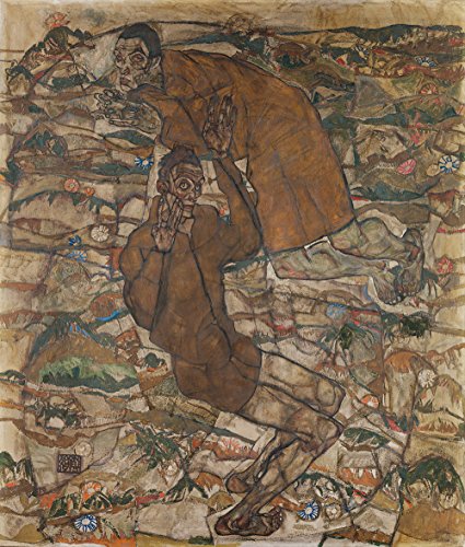 Egon Schiele Levitation affiche de qualité archive pour un intérieur de style galerie d'art