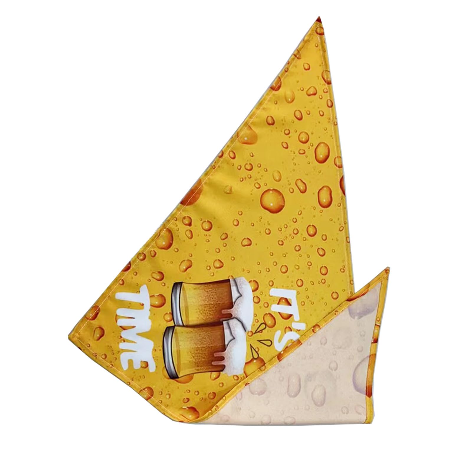 FUNAT Pet Summer Bandanas Saliva Towel, Single Layer Printed Dog Cat Triangular Scarf, Pet Beach Travel Outdoor Scarf - Image 2
