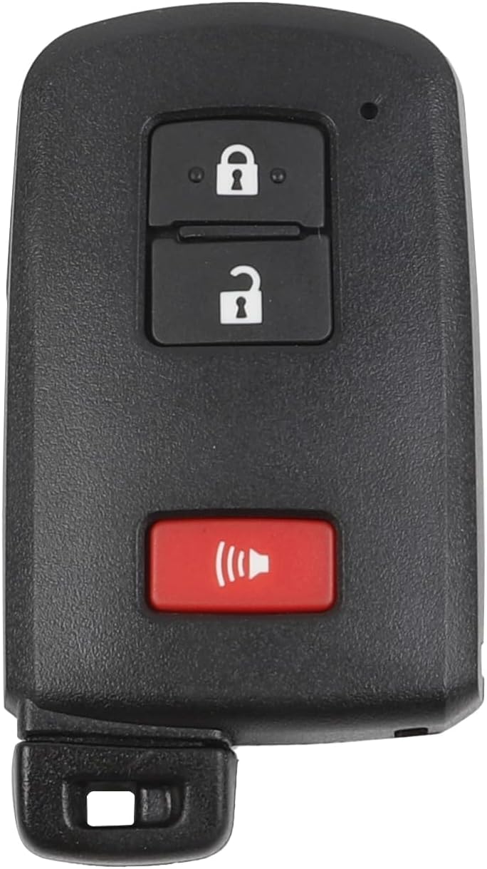 Dasbecan Key Fob Replacement Compatible with Toyota Highlander 2017-2019 Land Cruiser 4Runner 2020-2021 Tacoma 2015-2021 Sequoia Tundra 2019-2021 Replaces HYQ14FBA 281451-2110 3 Buttons