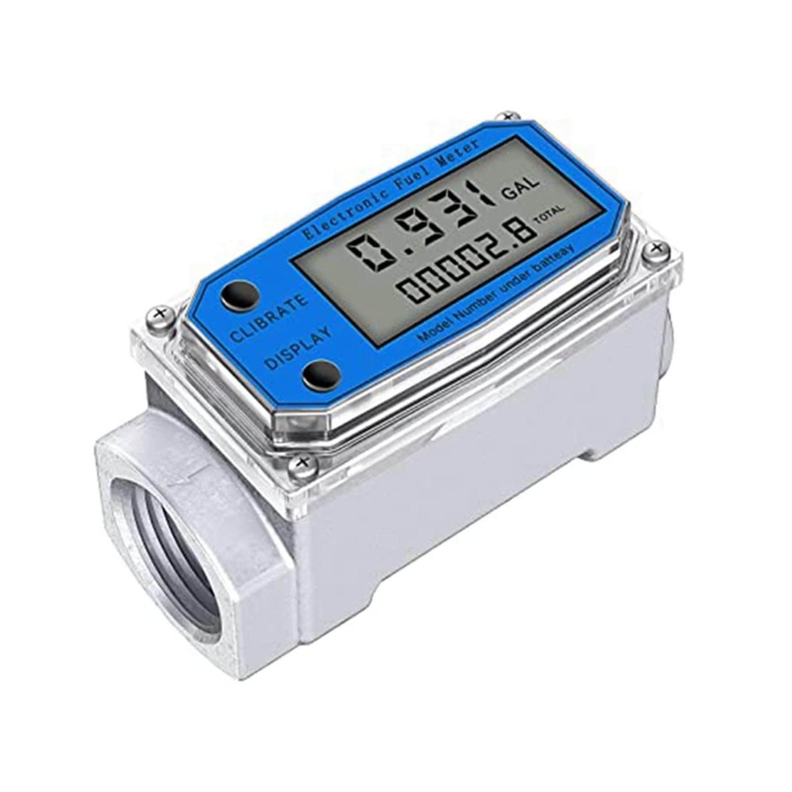 Caudalímetros, Medidor de flujo turbina Digital, 1/1, 5/2 pulgadas, for detección combustible diésel, indicador NPT, Sensor, contador, herramientas medición líquido(1.25inch 32mm)