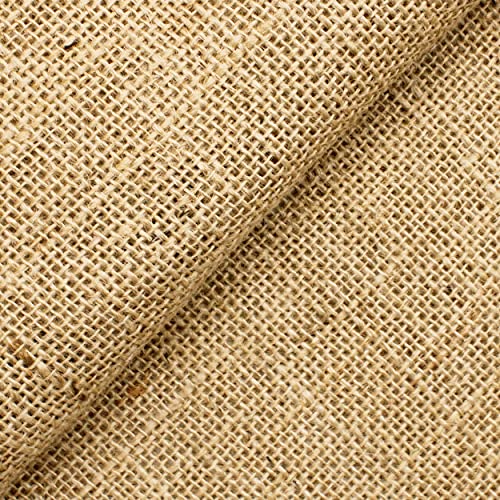 DESHOME Juta 5 metros - Tejido de yute al metro natural disponible en rollo para...