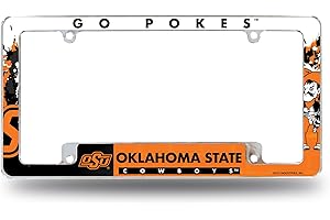 Oklahoma State 12 x 6 Inches Auto License Plate Frame
