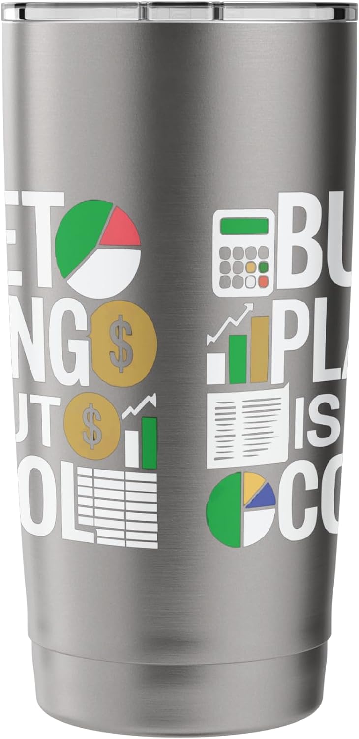 Budget Planning Financial Literacy Money Management Stainless Steel Insulated Tumbler image 2