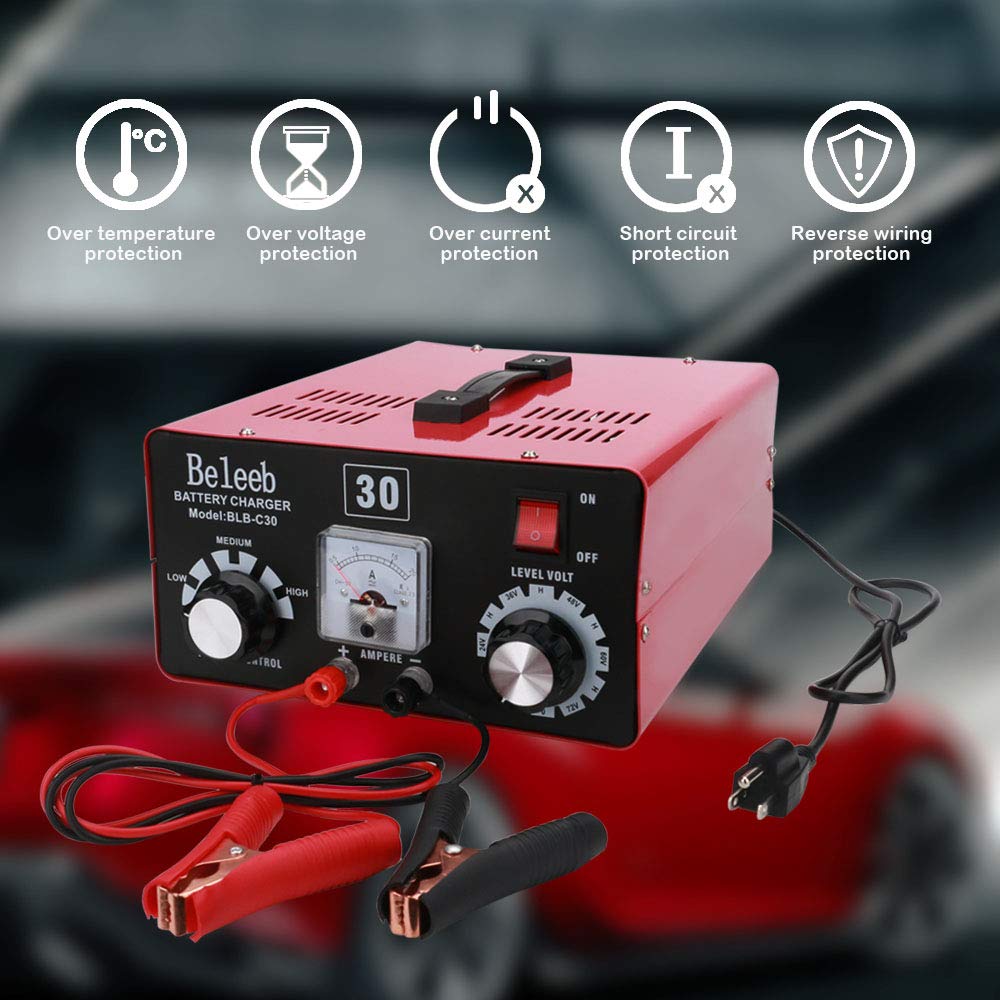 Buy Beleeb Battery Charger Automotive Maintainer 12V 24V 36V 48V 60V