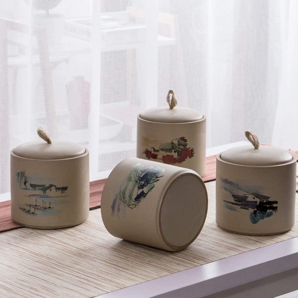 Handicrafts Pet Urns for Dogs Ashes Funeral Urn Cremation Urns Handmade Ceramics Keepsake Small Grave Memorial Urns(Green)