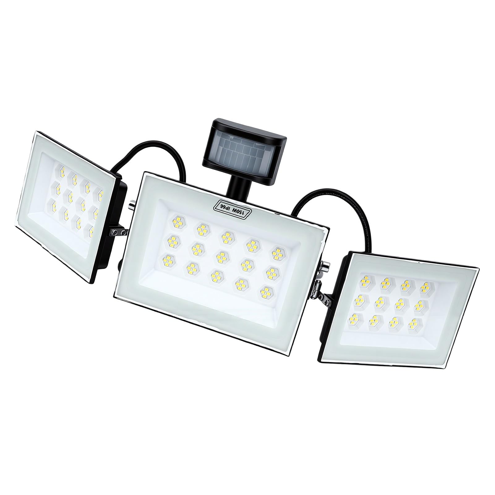 Marhynchus Reflektor LED o Mocy 150 W, z 3-głowicowym Czujnikiem Ruchu i