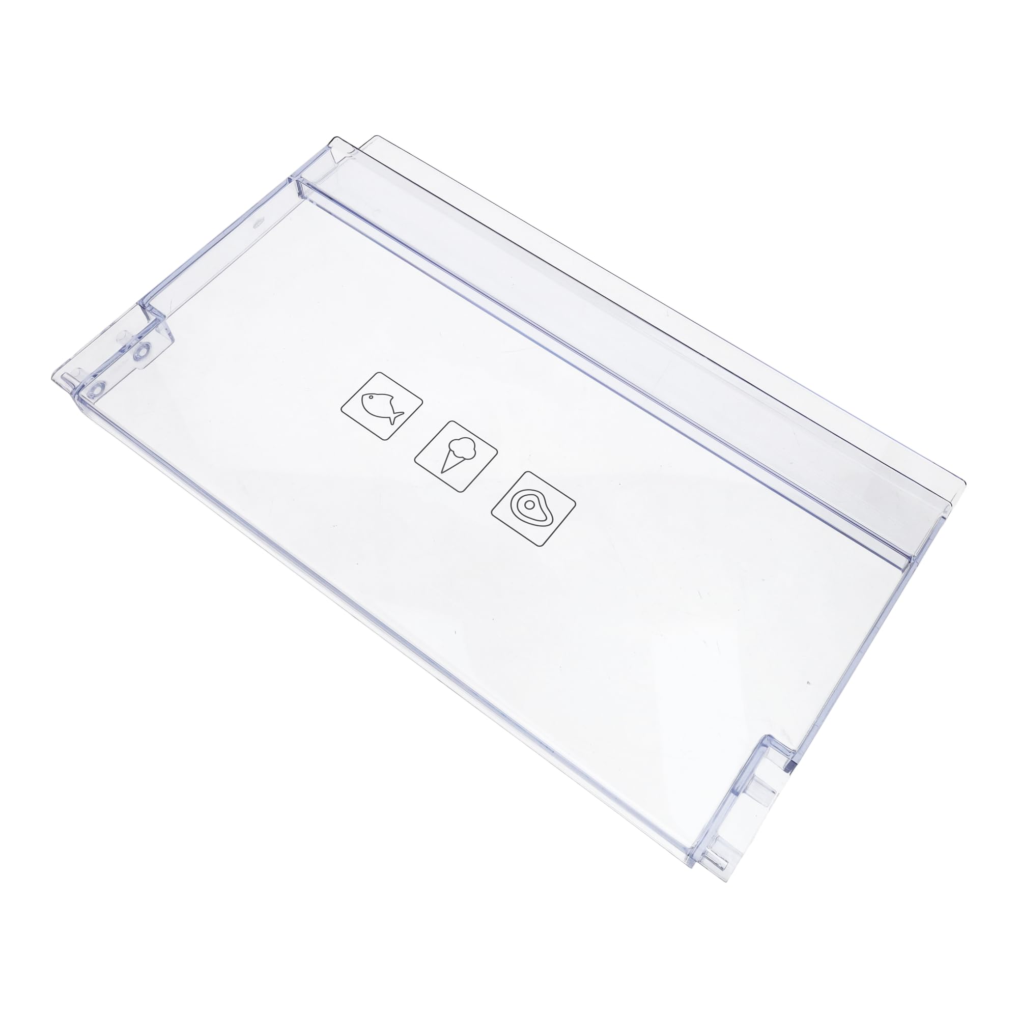 sparefixd for Beko FFG1545W Freezer Top Upper Drawer Front Flap Plastic Panel