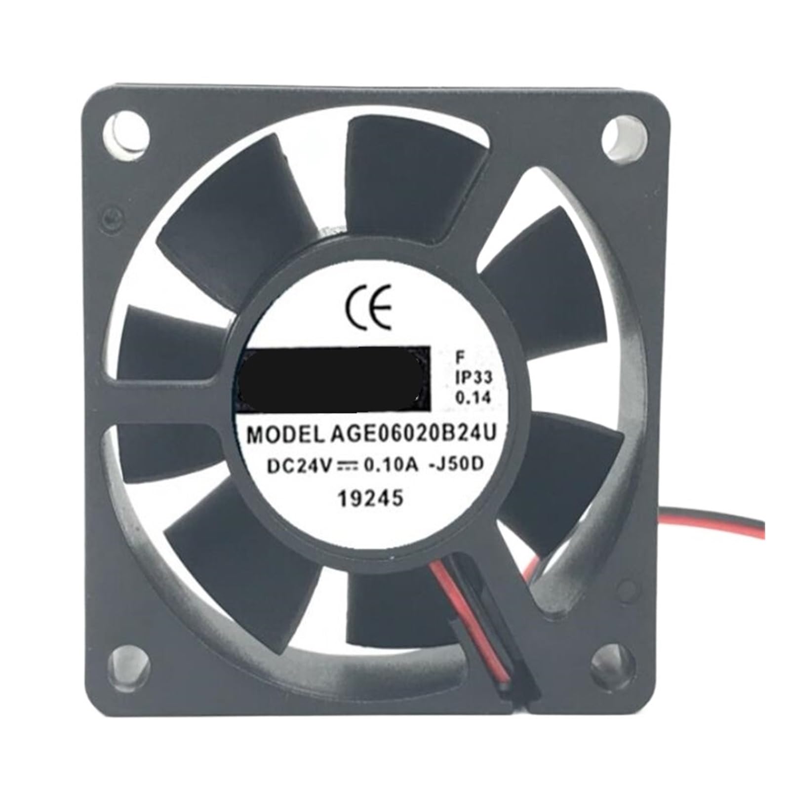 SJJBVPYX 24V 6020 6cm AGE06020B24U 0.10A two-wire inverter cooling fan