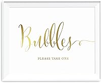 Vista 8 de Andaz Press invitaciones para bodas, impresión en dorado metalizado, set 1, Actividad burbujas despedida