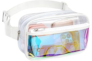 Holographic White Fanny Packs For Women And Men