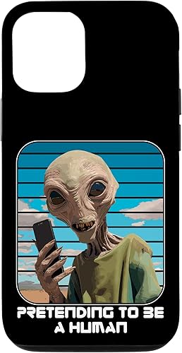 iPhone 14 Pro Alien Pretending To Be A Human Halloween Women, Men, Kids Case