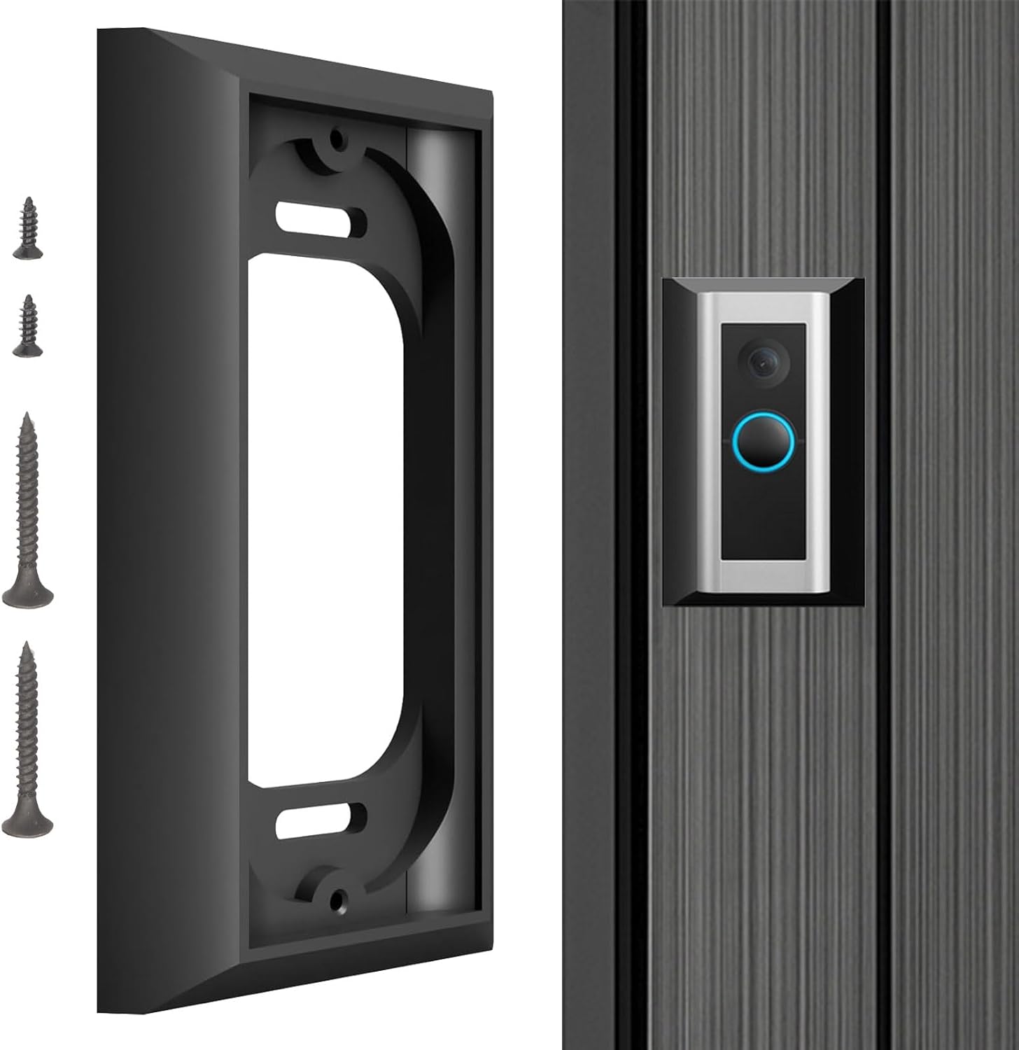 R-ing Doorbell Mount/R-ing Doorbell Wired Mounting Plate Compatible with Ring Wired Doorbell PRO ( formerl Ring PRO2 ) Ring PRO2 Doorbell Mount - Premium Adapter Plate