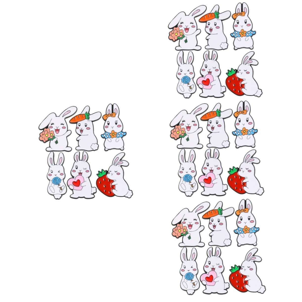 COLLBATH Kaninchen Brosche Stifte Süße Emaille Kostüm Tiere Abstecknadeln Bescherung Weihnachten Cartoon Tier Brosche Anzugbrosche Vintage-brosche Schal Brosche Metall