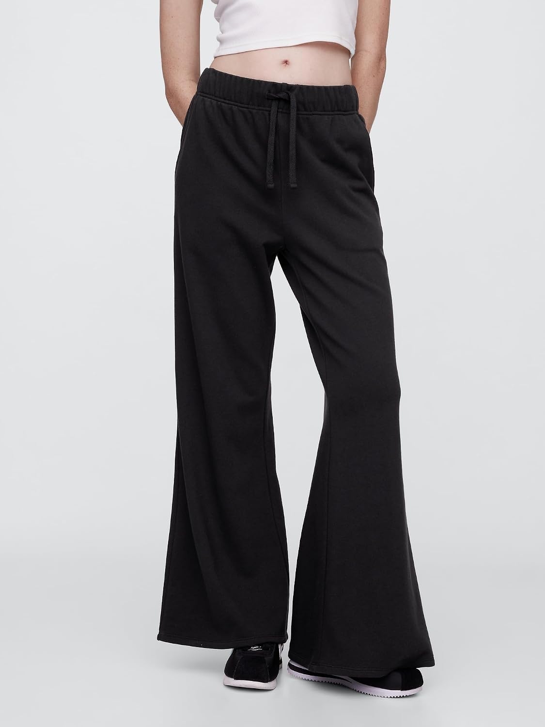 Gap Women's French Terry Wide Leg Pant