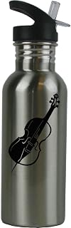 Personalized Custom Cello Stainless Steel Water Bottle with Straw Top 20 Ounce Sport Water Bottle Customizable
