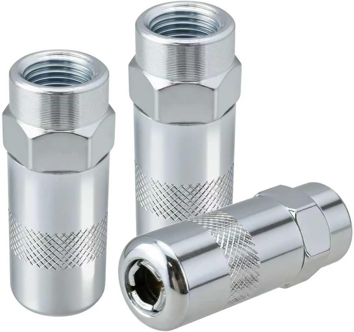 Aifeier ET 3PCS 49-16-2649 Grease Gun Tips | Heavy-Duty 1/8NPT Nozzle Fitting Accessories | Replacement Coupler for M18 & M12 Cordless Grease Guns | Fits 2448-20, 2449-20, 2450-20 Models