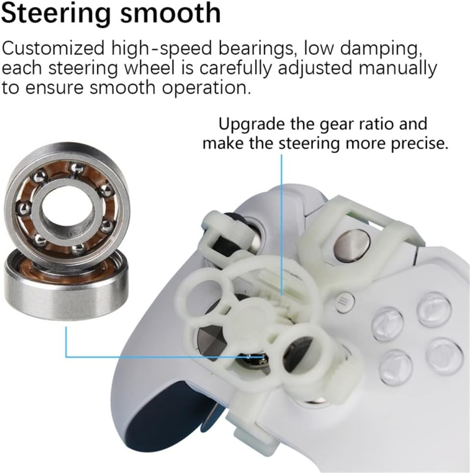 For Xboxone/X/S/Elite Racing Games Mini Steering 3D printing Wheel Auxiliary Controller Game Joystick Simulator Gamepad (red) - Image 5