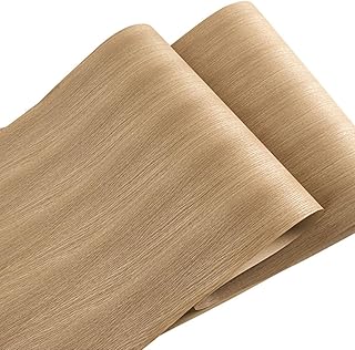 Extra-Wide Natural White Oak (Straight Grain) Veneer Sheets - Perfect for DIY Speaker Renovation and Furniture Restoration - Unfinished Wooden Sticker - 23 x 98 Inch