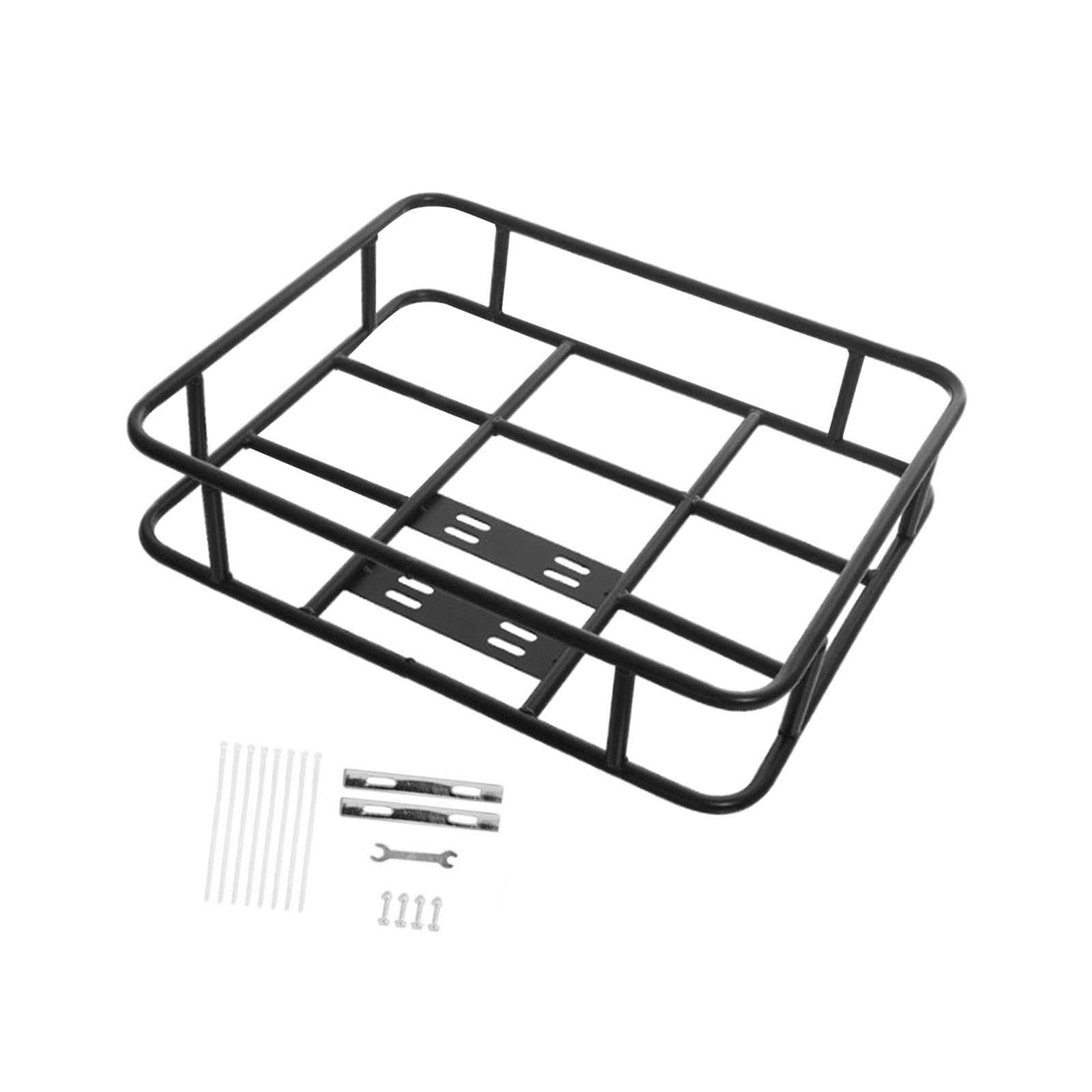 Porta Bagagli Posteriore Bicicletta Portaoggetti Portapacchi Telaio Supporto Metallo Robusto Facile Montaggio Adatto a Adulti Viaggi Spostamenti
