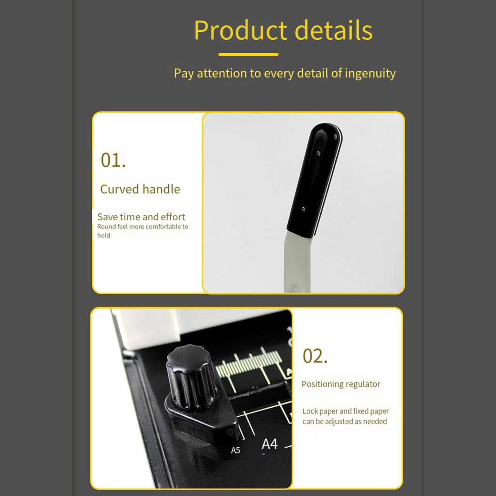 Perforatrice A5A6B5 Perforatrice per fogli sfusi Tre fori 4 fori 6 fori 9 fori Perforatrice per carta a fogli sfusi fai da te