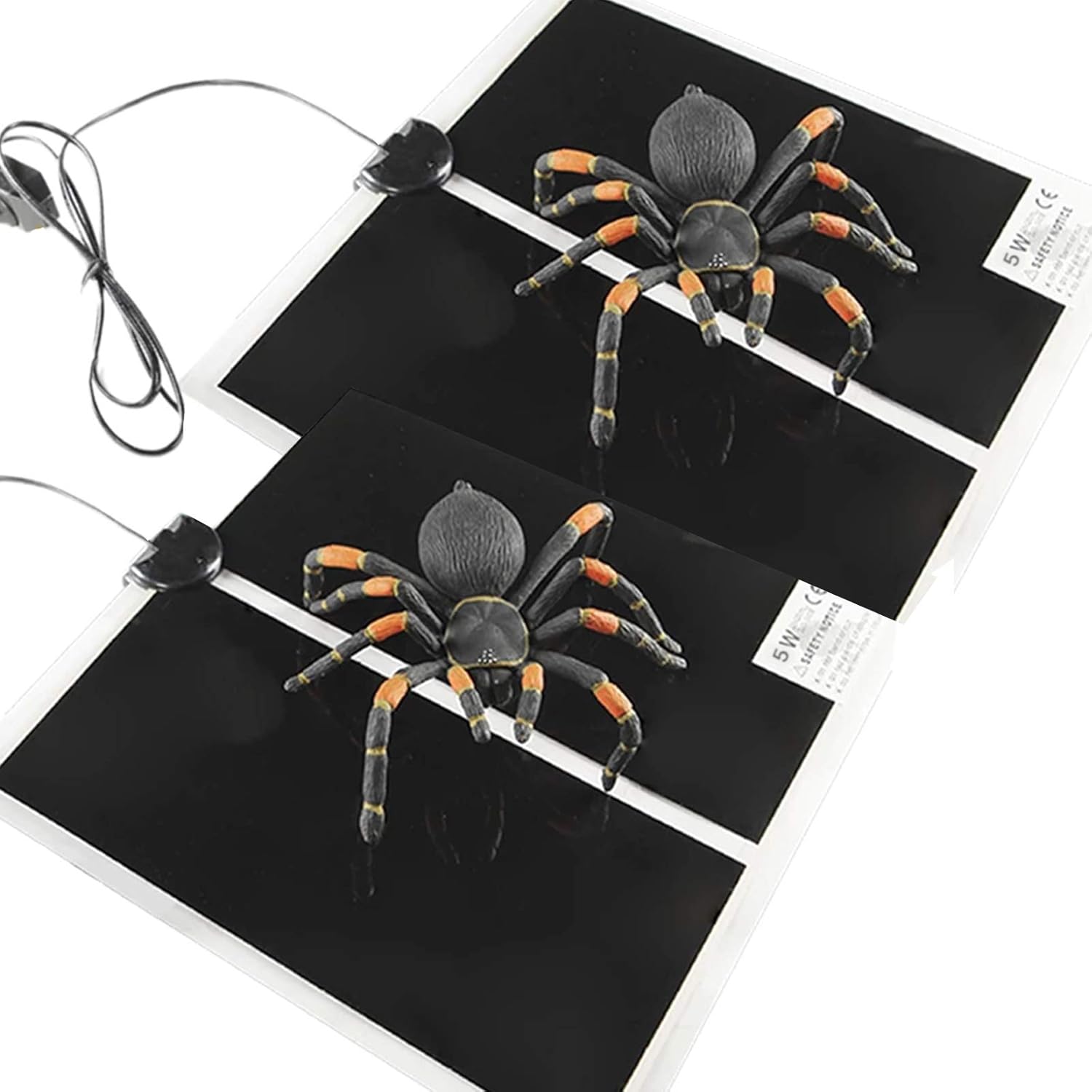 2PCS Reptile Heating Pad 5W/7W/14W/20W Temperature Adjustable Under Tank Heater Terrarium Heat Mat for Turtle, Tortoise, Lizard, Spider, Snake, Frog, Plant Box Winter Heat Device