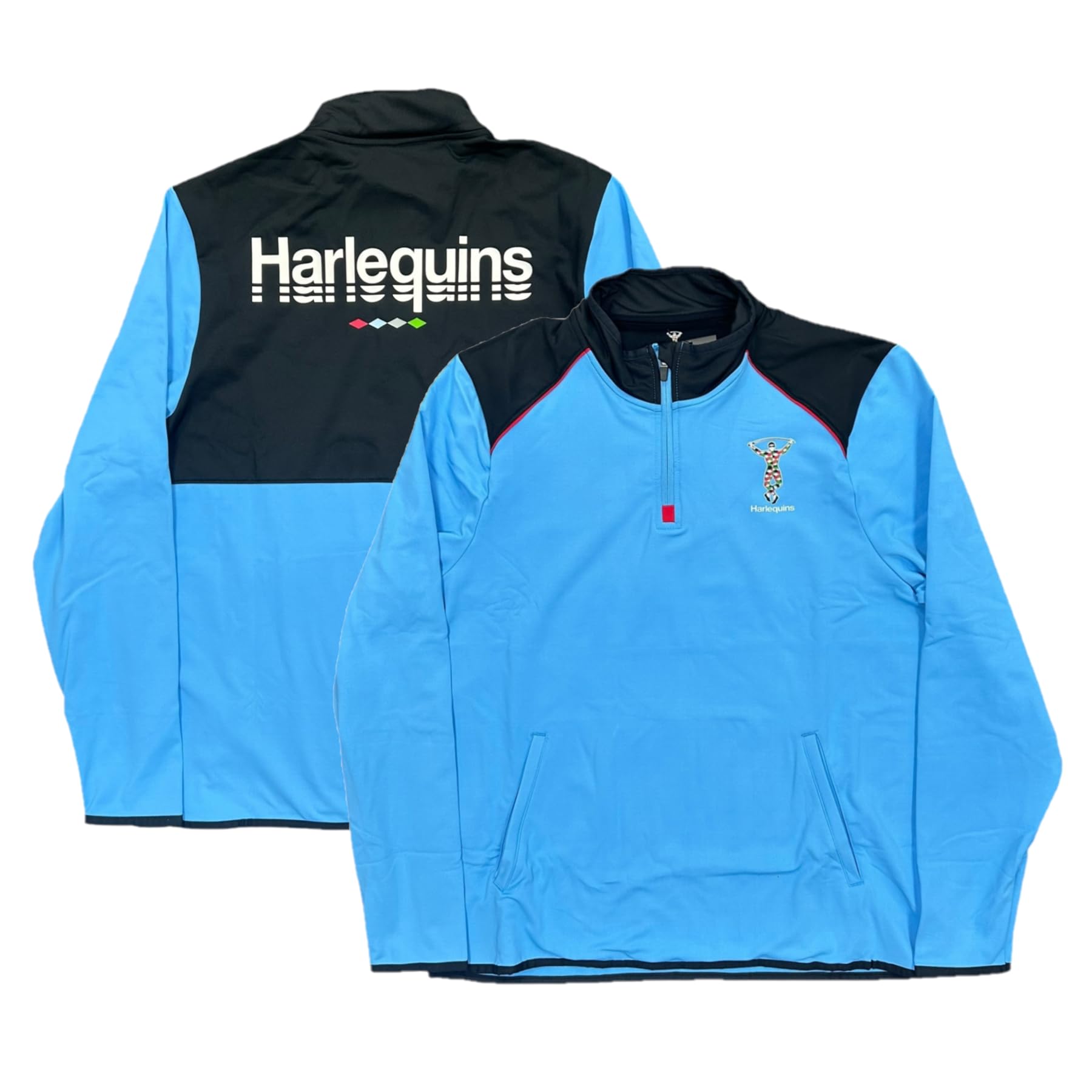 Castore Men's Blue Harlequins Rugby 1/4 Zip Top Midlayer Training Top (Uk, Alpha, M, )