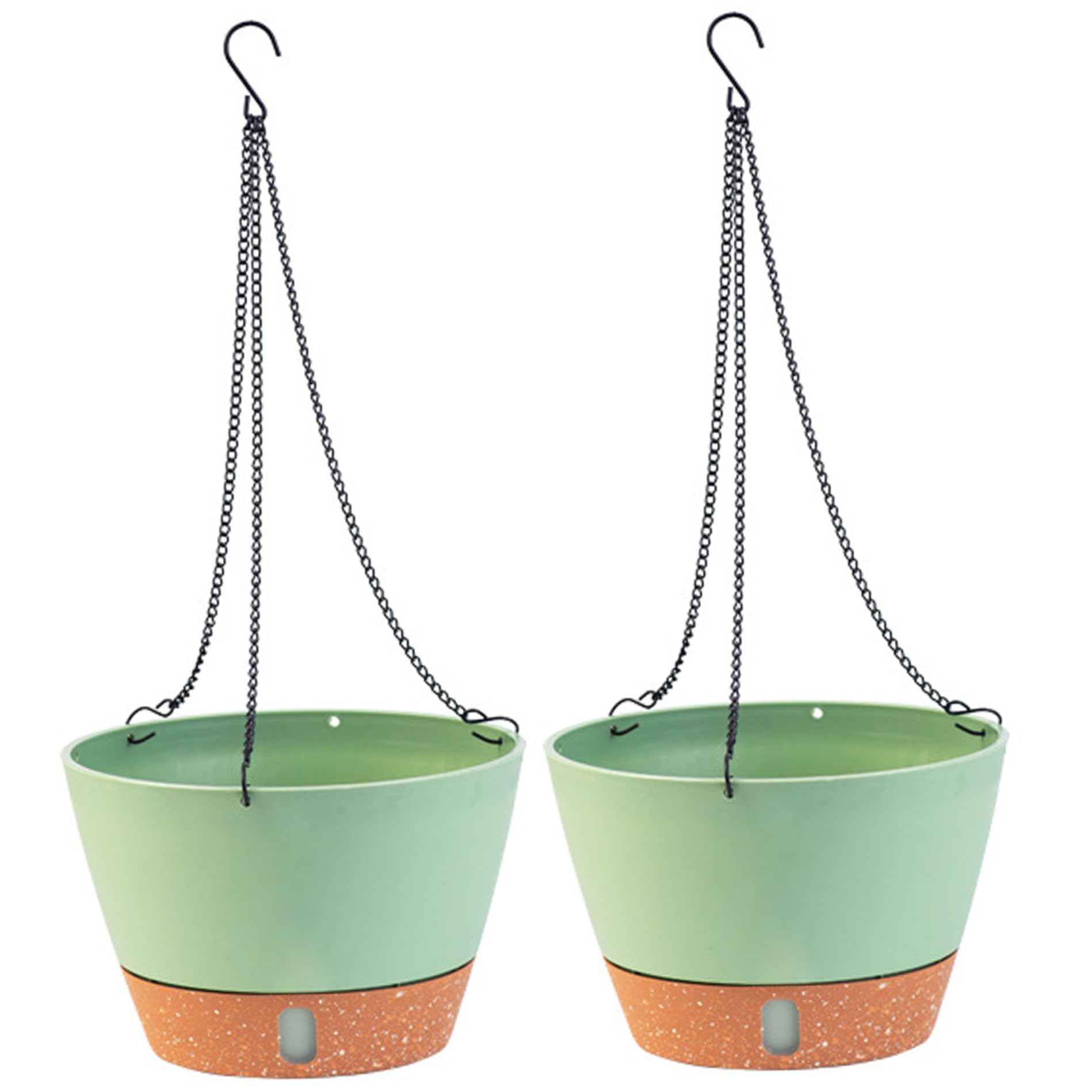 Pots de fleurs suspendus de 20,3 cm pour un balcon verdoyant et elegant
