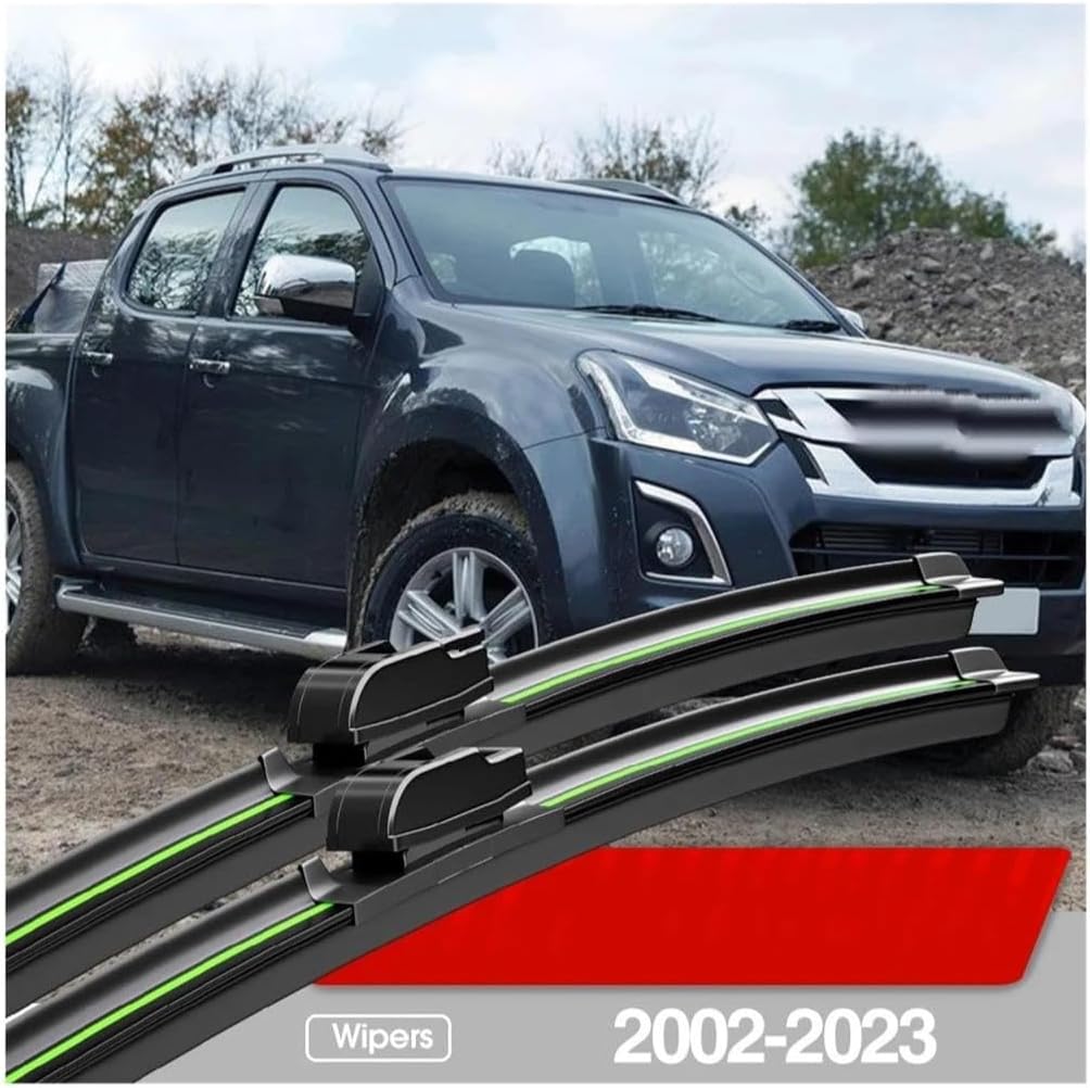 Wiper Blade Refills Wiper 2pcs Fit For Isuzu Fit For D-Max 2002-2023 Car Front Windshield Wiper Blades Windscreen Window Accessories