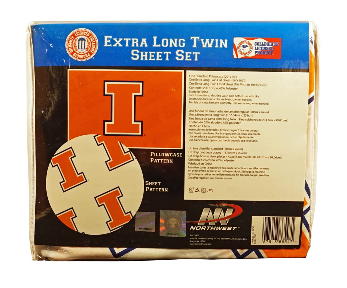 Northwest NCAA Florida Gators Monument 3 Piece Twin Bed Sheets…