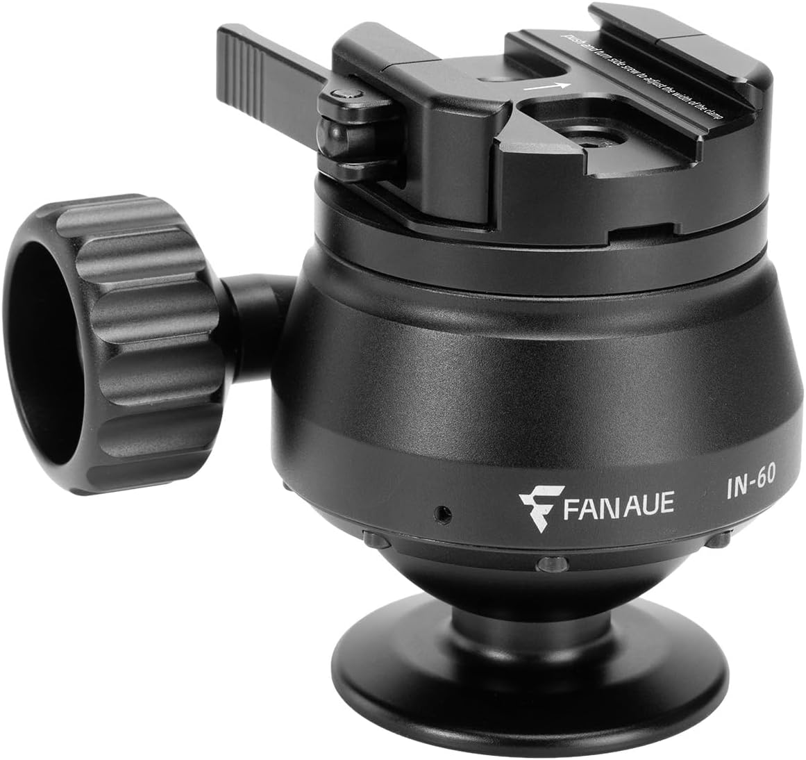 FANAUE 60mm Tripod Ball Head Compatible with Arca Quick Release Plate,Quick Locking, Professional Aluminum Ball Head - IN-60T