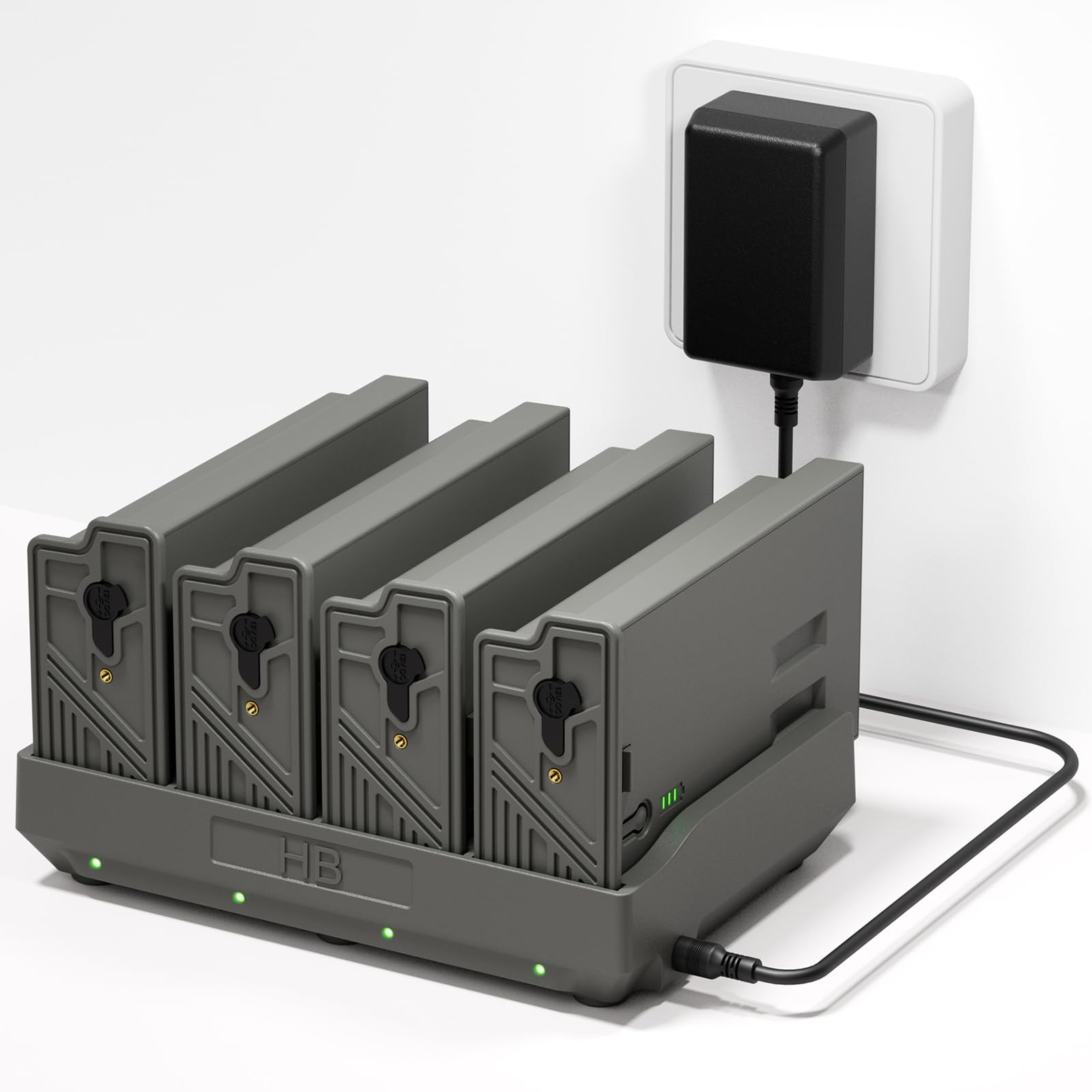 pengguo New Reveal Camera Battery Pack with 4 Port Battery Charger Compatible with Camera Reveal Ultra, X Gen 3.0, Pro 3.0, X, X Pro, X Gen 2.0, XB,