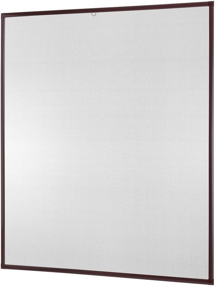 Insect Repellent Insect Screen Window Aluminum frame Basic Desired Measurement Cutting Auto kit white, brown or anthracite - Brown, 51.18x59'' (cut to size)
