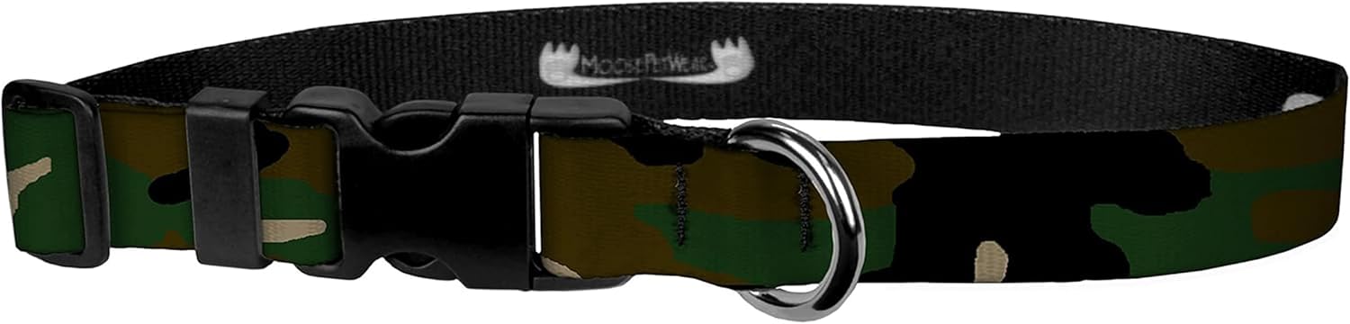 Camo Dog Leash - Camouflage Dog Lead Waterproof with Easy Grip Loop, 1 Inch x 4 Feet, Camouflage
