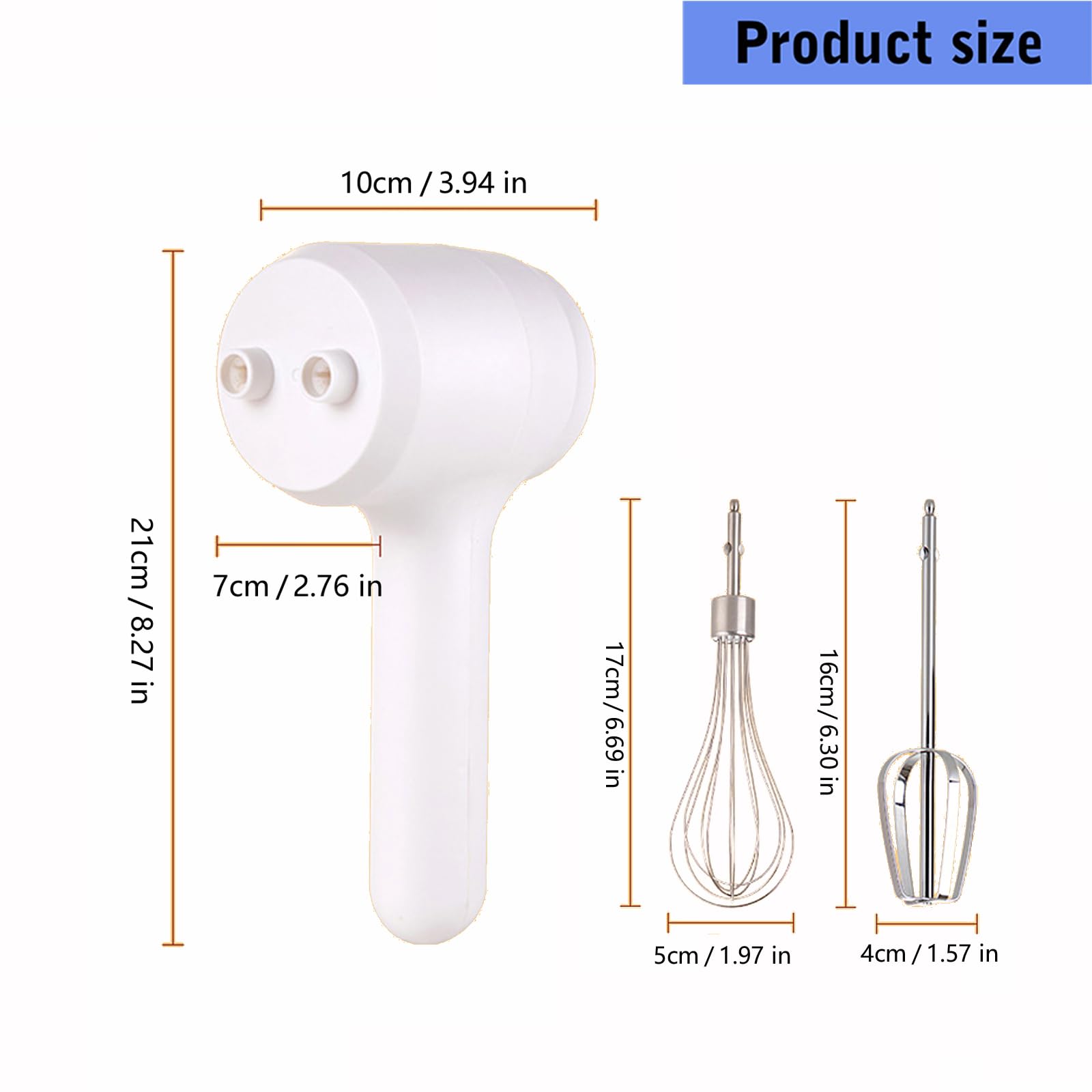 Frusta elettrico portatile senza fili con 4 accessori rimovibili, frusta accoppiata per panna e prodotti da forno casalinghi, preparazione dessert, frusta da cucina, frullatore portatile