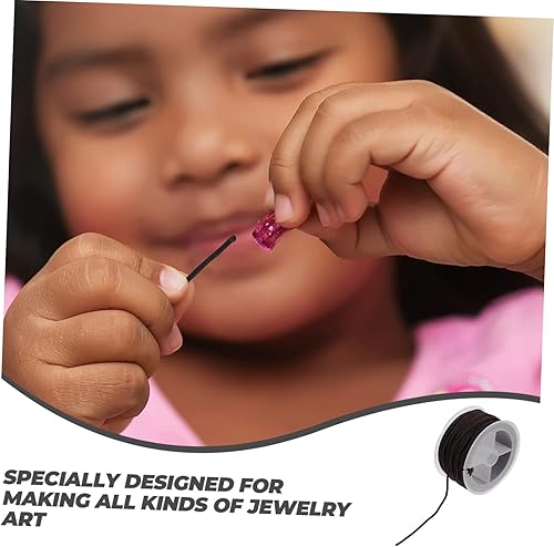 Miniatura 7 de COHEALI 1 rollo de pulsera de cuerda trenzada para persianas, cuerda trenzada para hacer joyas, cuerda de cadena de mano, cuentas de joyería de mano