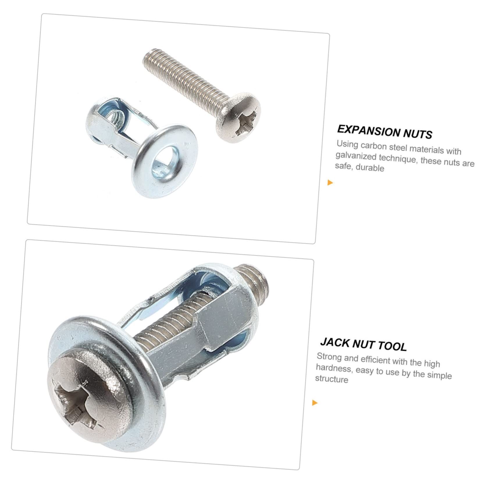 Juego de tornillos y tacos for pared, pernos de anclaje de expansión, tornillos de abrazaderas for colgar profesionales, pernos de tornillo de expansión, pernos de anclaje de manga de perno, tornillos