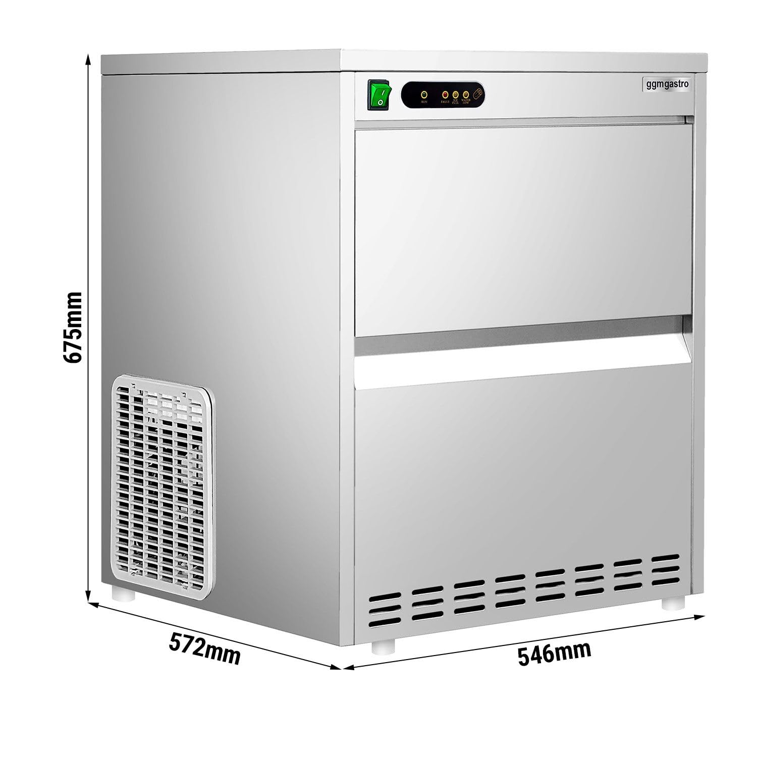 GGM Gastro Eiswürfelbereiter Hohlzylinder 52 kg/24 h