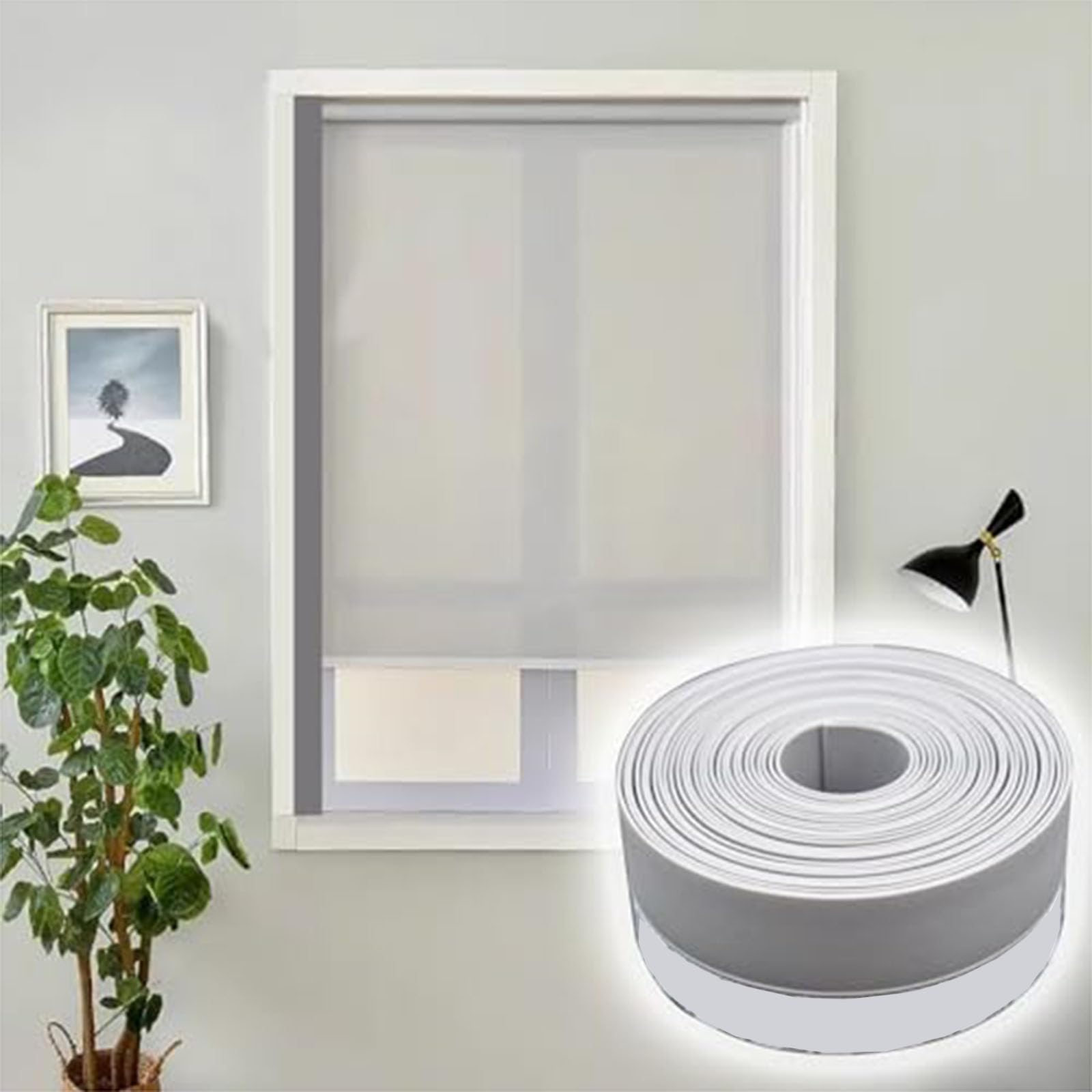 Light Blocking Strips, Flexible Silicone Window Blocker, Blackout Tapes for Roller Shade Gaps