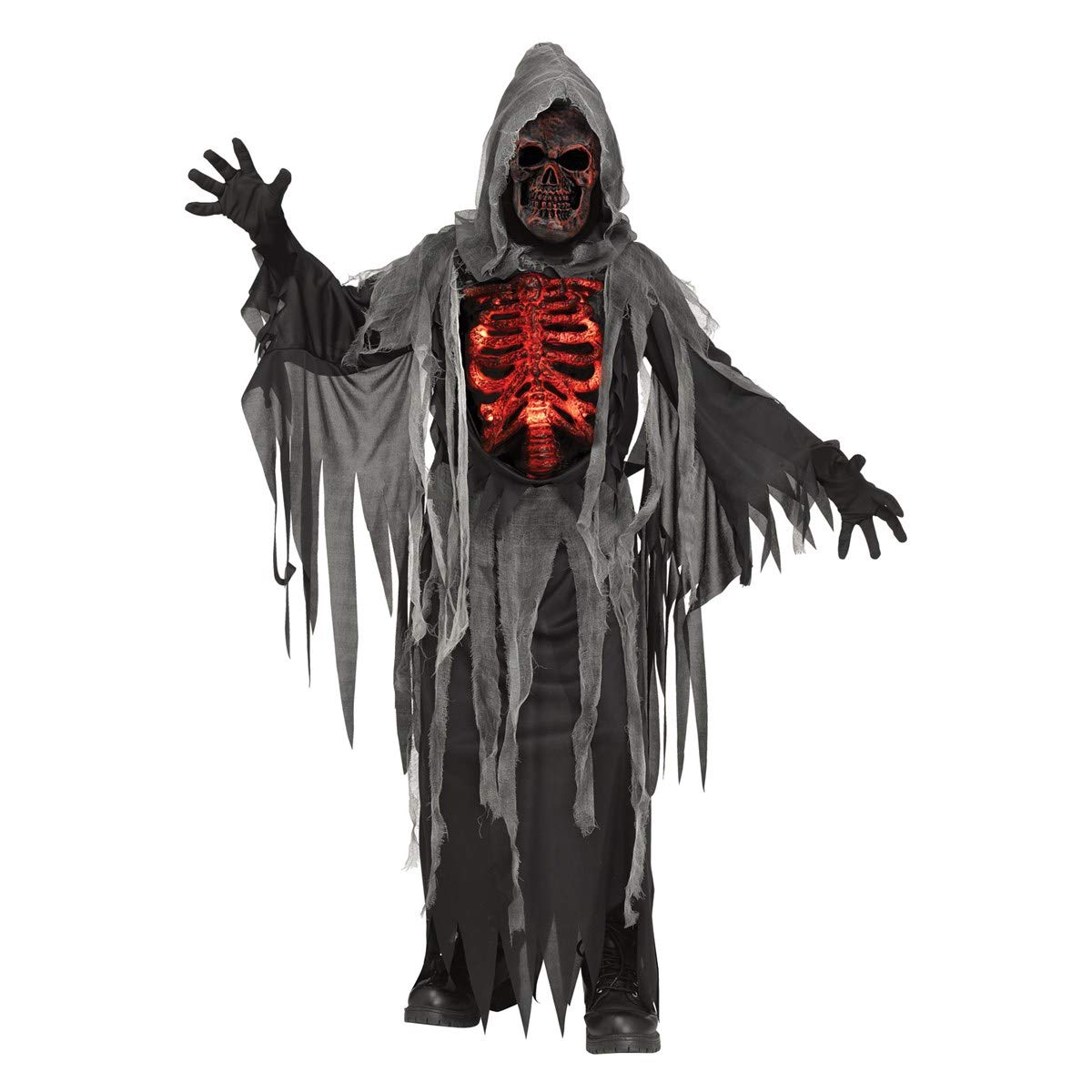 Fun World Kids Smoldering Reaper Costume Medium