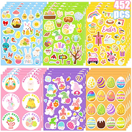 Easter Stickers Easter Stickers For Kids Easter Egg Bunny Stickers Happy Easter Stickers For Cards Envelopes Scrapbooking Easter Stickers Bulk For Kids Easter Party Supplies #TOP5