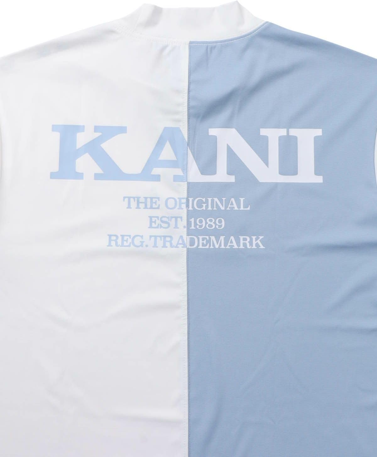 [カールカナイ] ゴルフ 吸水速乾 バック 切替 モックネック Tシャツ メンズ ユニセックス ゴルフウェア 半袖 252KG100