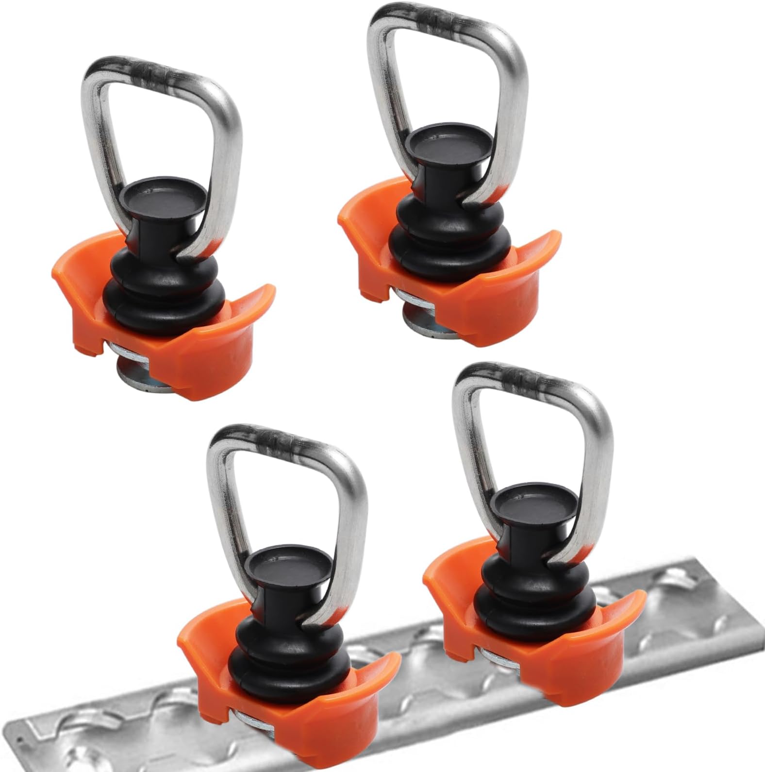 Tyafzzn Airlineschienen Haken 6 Stück - Single Endbeschlag Für Transporter Bis 50kg