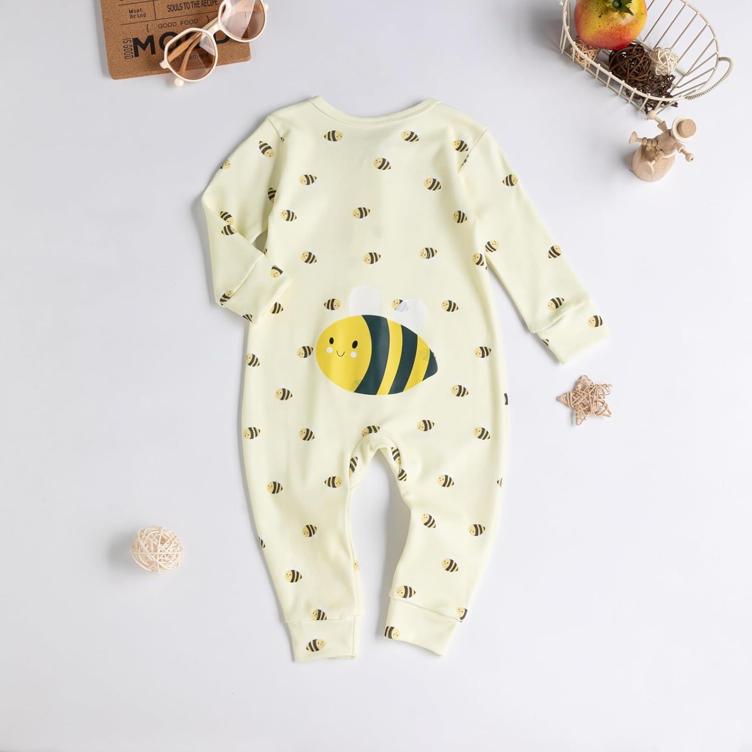 Baby Boy Rompers Long Sleeve Animal Print 2 Way Zipper Rompers Toddler Outfit Clothes Jumpsuit - Image 2