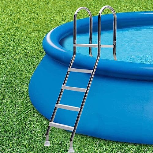 Escalera para piscina acero inoxidable 4 peldaños miniatura 1