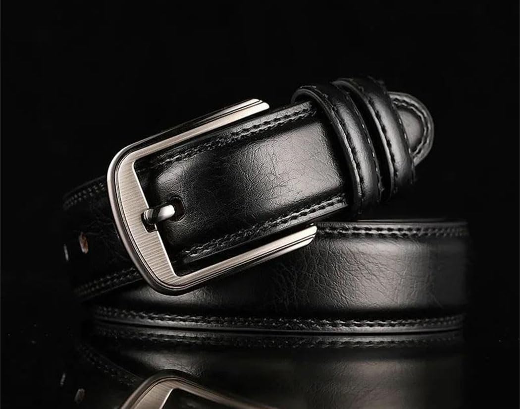 Men's Genuine Leather Business Belt Designer Waistband Pin Buckle Casual Jeans Accessories For Adults