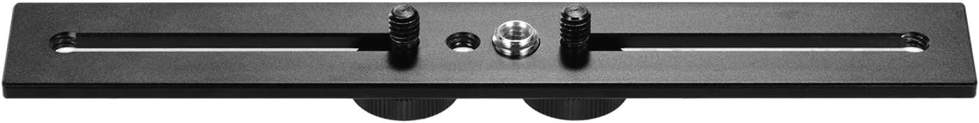 HUNYA Dual Camera Mount Tripod Bracket Camera Flash BracketsBar with 1/4 Inch Screw for Camera DSLR LED Light Stand Microphone