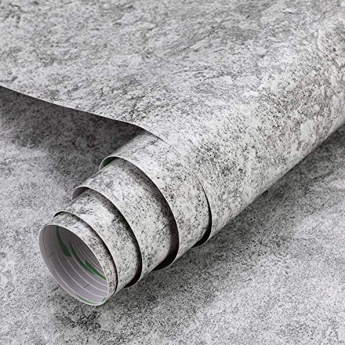 KINLO 0.61 x 5M per Rollo Patrón de Mármol Vinilos Impermeables Pegatinas Adhesivas para Muebles Papel Pintado Pared Autoadhesivo de PVC para Encima/Cocina/Baño/Dormitorio a Prueba de Agua